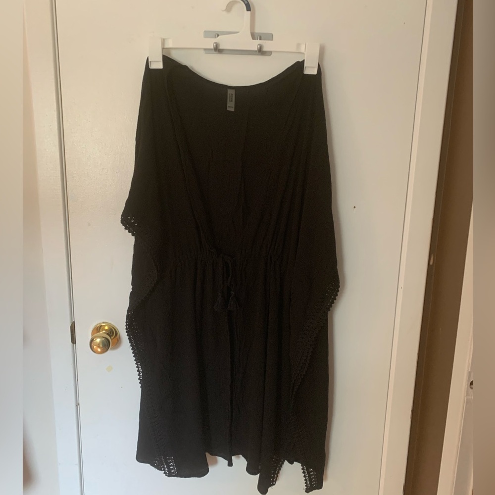 PENNS crinkle cotton coverup